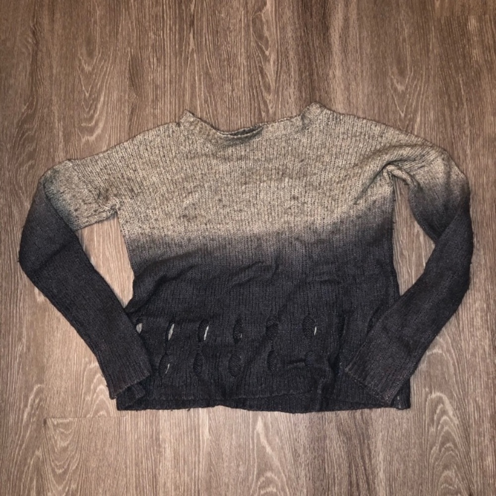 360sweater knit ombré sweater‎